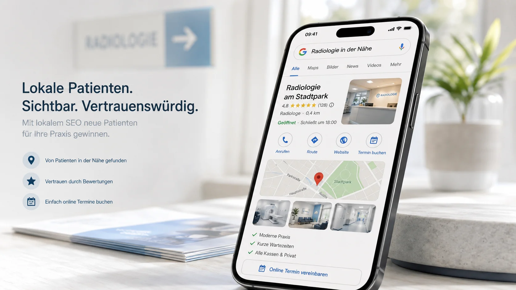 Google-Unternehmensprofil als lokaler Kanal für neue Patienten